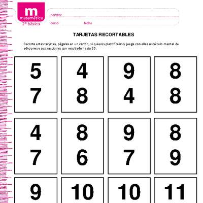 Tarjetas recortables (II) Tarjetas recortables (II)