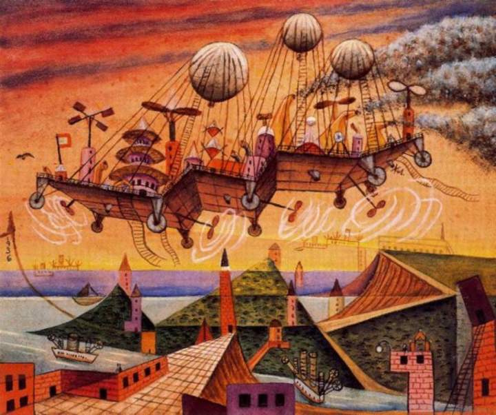 Paisaje de Xul Solar Paisaje de Xul Solar