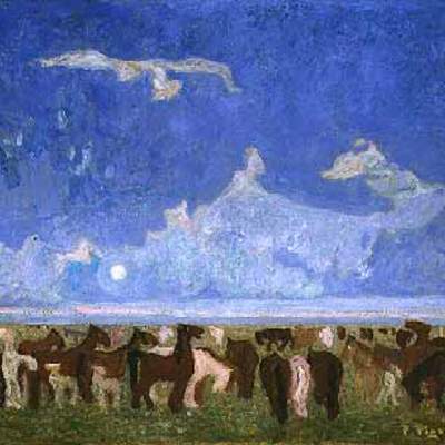 Potros en la pampa de Pedro Figari Potros en la pampa de Pedro Figari