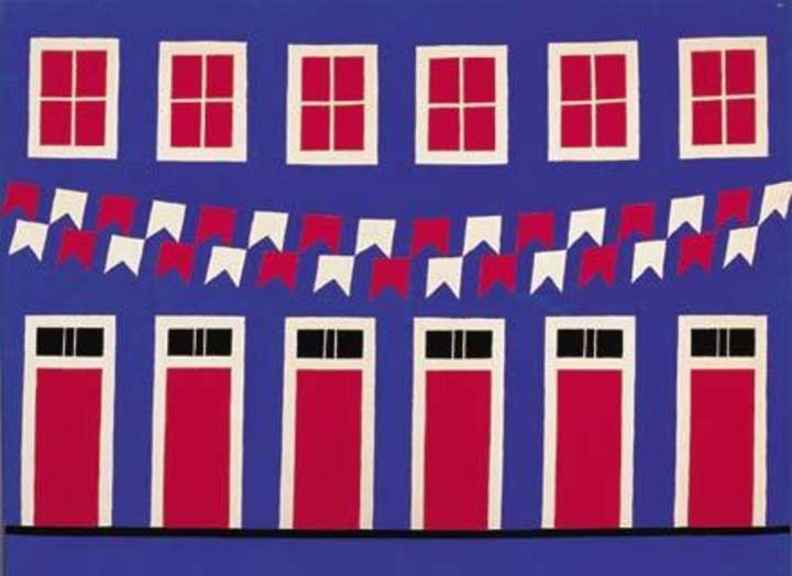 Paisaje de Alfredo Volpi Paisaje de Alfredo Volpi