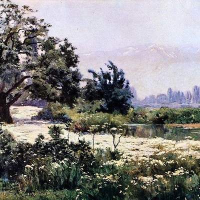 Paisaje con manzanillas Paisaje con manzanillas