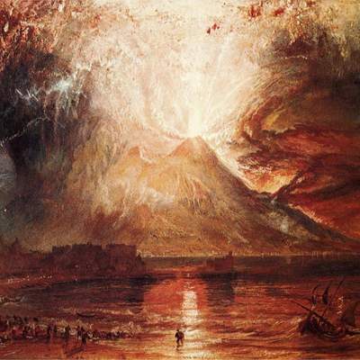 Monte Vesubio en erupción Monte Vesubio en erupción