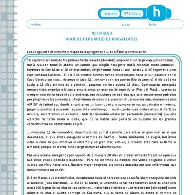 Viaje de Hernando de Magallanes Viaje de Hernando de Magallanes