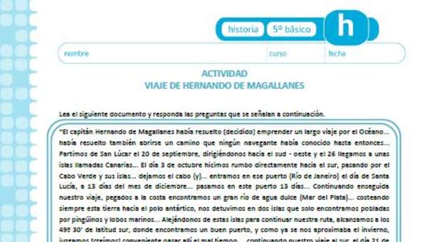 Viaje de Hernando de Magallanes Viaje de Hernando de Magallanes