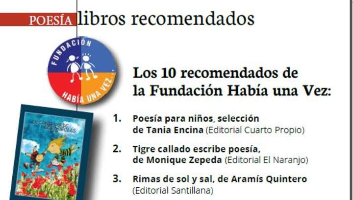 Recomendación de poesía para niños Recomendación de poesía para niños