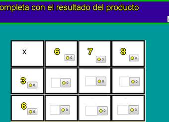 Tablas de multiplicar de 3, 6, 7 y 8 Tablas de multiplicar de 3, 6, 7 y 8