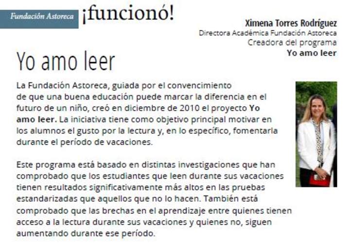 Iniciativa "Yo amo leer" Iniciativa "Yo amo leer"