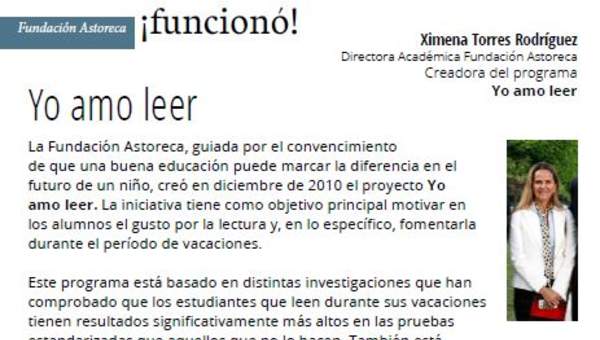 Iniciativa "Yo amo leer" Iniciativa "Yo amo leer"