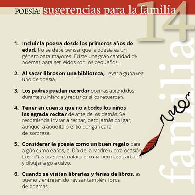 Sugerencias de poesía Sugerencias de poesía