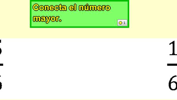 Comparando fracciones (I) Comparando fracciones (I)
