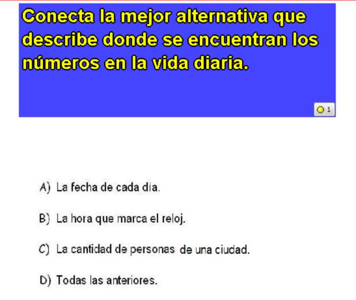Números en la vida diaria Números en la vida diaria