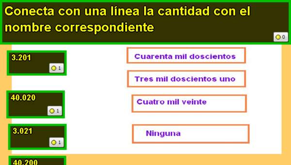 Asociar números escritos en palabras y con símbolos Asociar números escritos en palabras y con símbolos