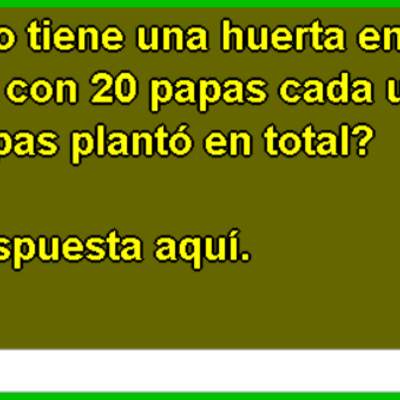 Papas en la huerta Papas en la huerta
