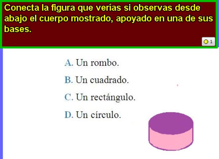 Mirando un cilindro desde abajo Mirando un cilindro desde abajo