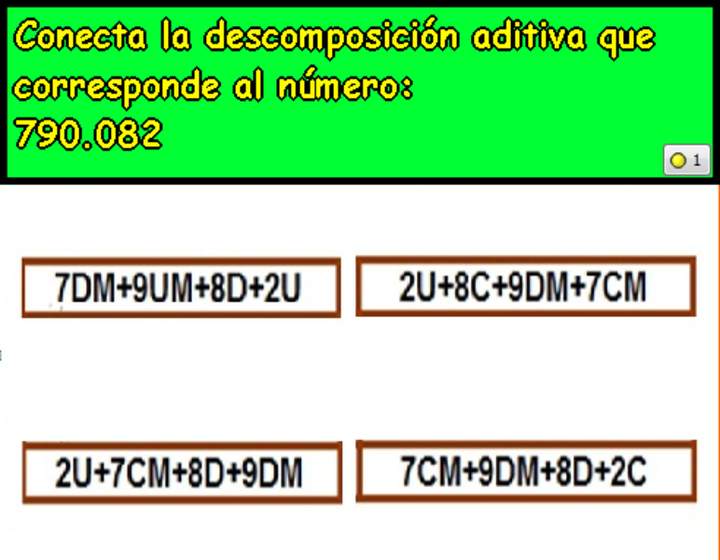 Componer y descomponer números en forma aditiva (III) Componer y descomponer números en forma aditiva (III)