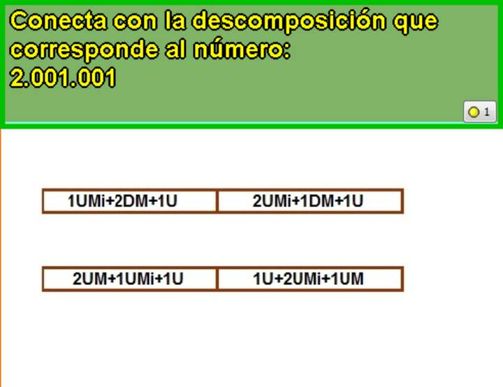 Componer y descomponer números en forma aditiva (V) Componer y descomponer números en forma aditiva (V)