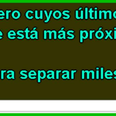 Escribir un número (I) Escribir un número (I)