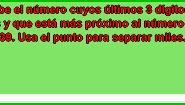 Escribir un número (II)