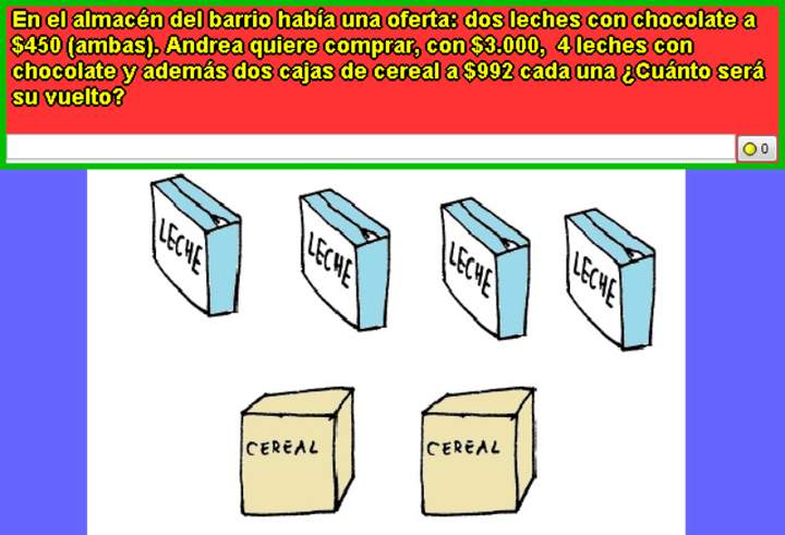 Comprando leche en el almacén Comprando leche en el almacén