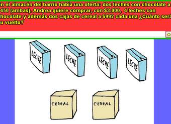 Comprando leche en el almacén Comprando leche en el almacén