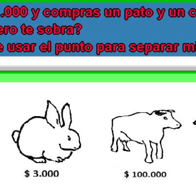 Comprando un pato y un conejo Comprando un pato y un conejo