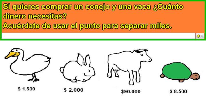 Comprando una vaca y un conejo Comprando una vaca y un conejo