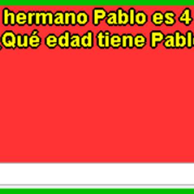 Edad de Pablo Edad de Pablo