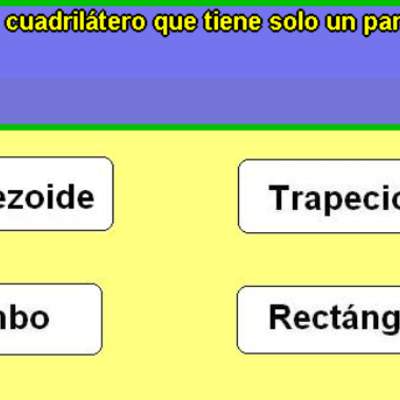 Cuadrilátero con un par de lados paralelos Cuadrilátero con un par de lados paralelos