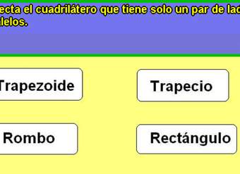 Cuadrilátero con un par de lados paralelos Cuadrilátero con un par de lados paralelos