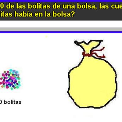 Fracción de un conjunto de bolitas Fracción de un conjunto de bolitas