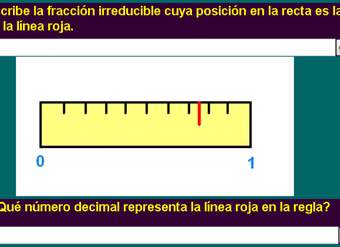 Fracciones y decimales en la recta numérica (VI) Fracciones y decimales en la recta numérica (VI)