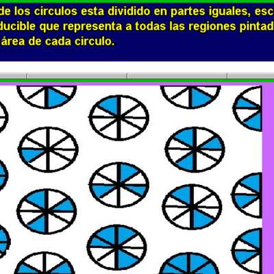 Área sombreada usando fracciones (IV) Área sombreada usando fracciones (IV)