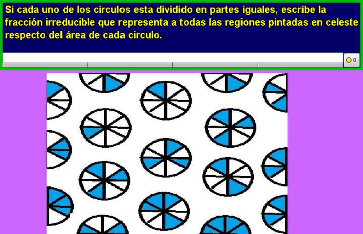 Área sombreada usando fracciones (IV) Área sombreada usando fracciones (IV)