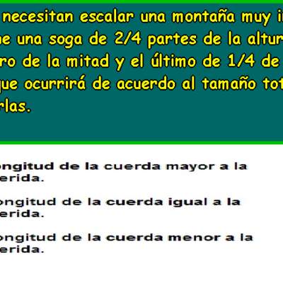 Escalando una montaña Escalando una montaña