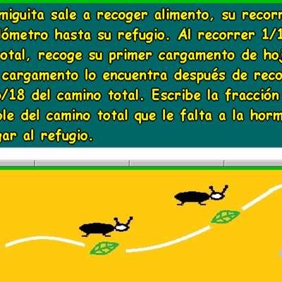 Hormigas en busca de alimento Hormigas en busca de alimento