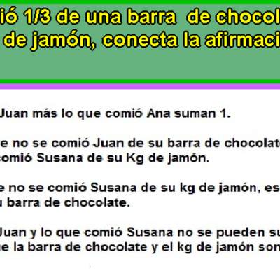 Fracción de jamón y chocolate Fracción de jamón y chocolate