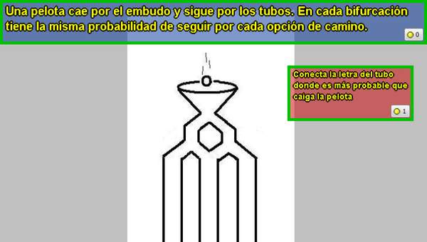 Pelota cayendo por una tubería Pelota cayendo por una tubería