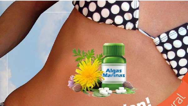 Afiche publicitario pastillas de Algas Marinas Afiche publicitario pastillas de Algas Marinas