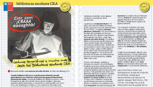CRA recomienda lecturas de terror CRA recomienda lecturas de terror