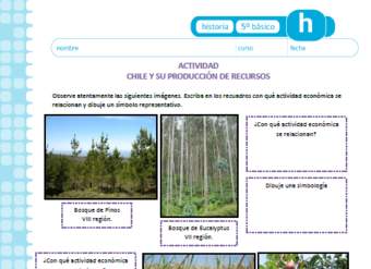 Chile y su producción de recursos Chile y su producción de recursos