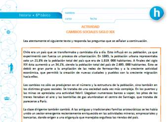 Cambios sociales siglo XIX Cambios sociales siglo XIX
