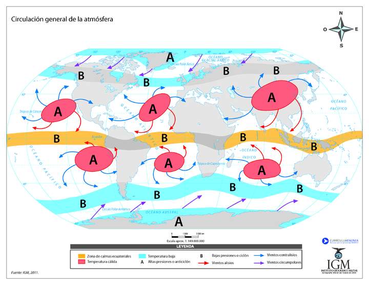 Circulación general de la atmósfera Circulación general de la atmósfera