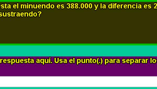 Sustraendo Sustraendo