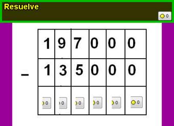 Restando utilizando el algoritmo (II) Restando utilizando el algoritmo (II)