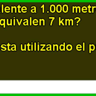 Kilómetros a metros Kilómetros a metros