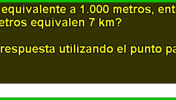 Kilómetros a metros Kilómetros a metros