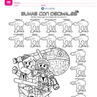 Adición de números decimales Adición de números decimales