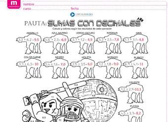 Adición de números decimales Adición de números decimales