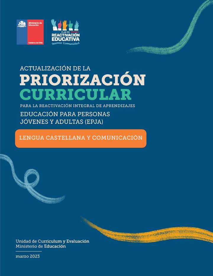 Priorización Curricular EPJA Lengua Castellana y Comunicación Priorización Curricular EPJA Lengua Castellana y Comunicación