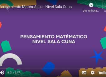 Desarrollo del pensamiento matemático nivel sala cuna